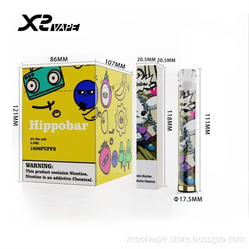 LED Flashes SMOK Disposable Device 1000 Puffs